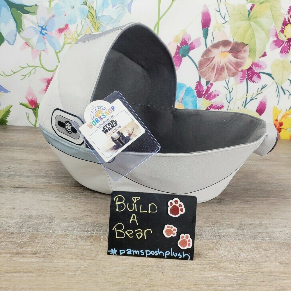 Star Wars YODA PRAM Build A Bear The Mandalorian Plush Crib